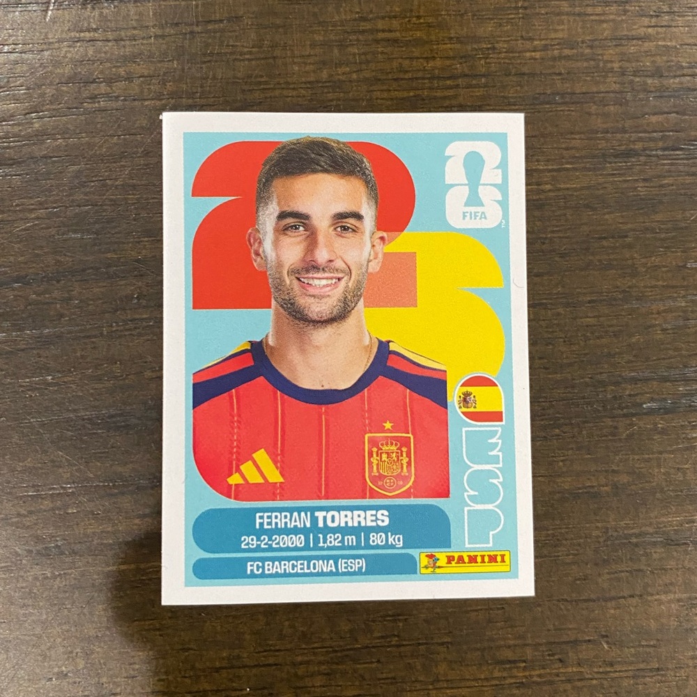 Ferran Torres panini sticker